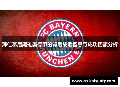 拜仁慕尼黑雄霸德甲的背后战略智慧与成功因素分析